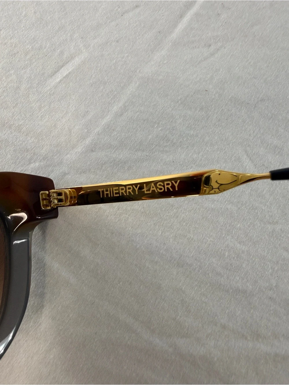 THIERRY LASRY -Popular Sexxxy sunglasses Grey and Brown Cat-Eye Sunglasses.